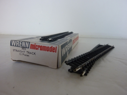 Wrenn "N" Gauge Cat No 501 - Straight Track - 12 Pieces  