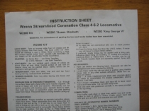 Wrenn Instuction Sheet - Streamlined Coronation