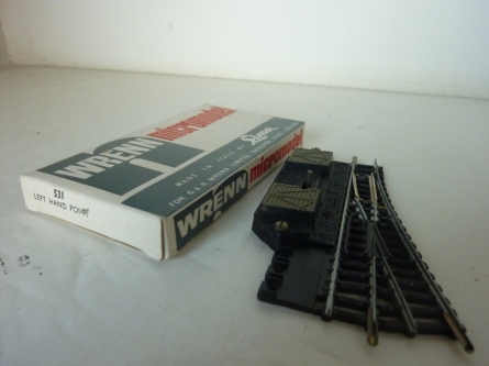 Wrenn "N" Gauge Cat No 531 Left Hand Point - Manual 