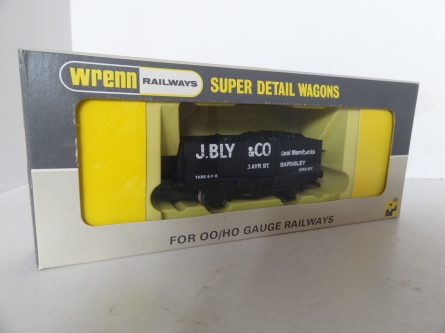 Wrenn W5000 "J Bly & Co" Coal Wagon - BLACK - P4 Long Boxed - V/R