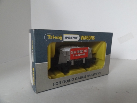 Wrenn W4600P "Clay Cross Limestone" Ore Wagon - Grey - Triang/Wrenn Issue RARE