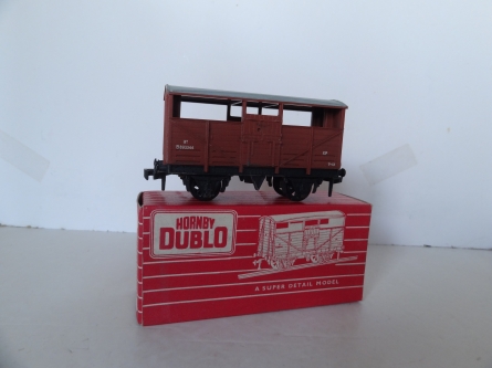 Hornby Dublo 4630 8 - Ton Cattle Wagon - Brown - B893344