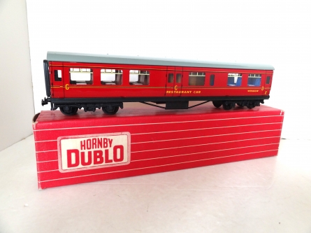 Hornby Dublo 4049 Composite Restaurant Car - 2 Rail - Boxed - RARE 