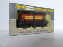 Wrenn W5044 "Double Diamond" 6 Wheeled Tanker Wagon - Red/Orange