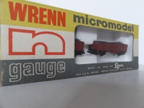 Wrenn "N" Gauge No 404 "German Railways" Coal Wagons (2) - Brown