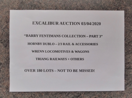 EXCALIBUR AUCTION 3/04/2020 - 10.30 hrs Start - On the saleroom.com 