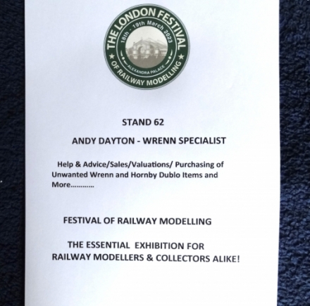 Festival of Railway Modelling 2023 - 18th and 19th March - Alexandra Palace, London